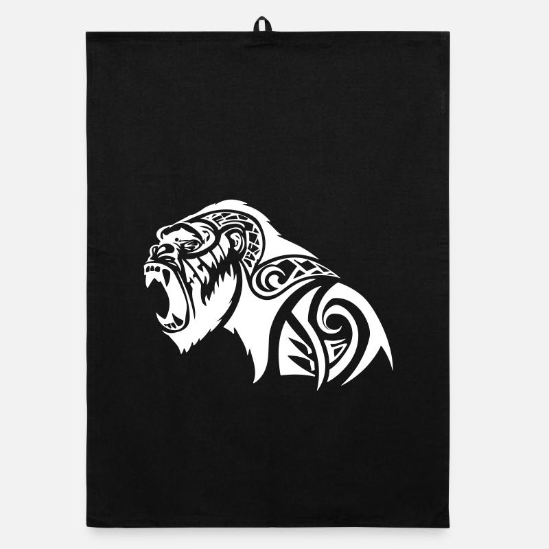 Gorille Tribal Silverback Beast Torchon bio
