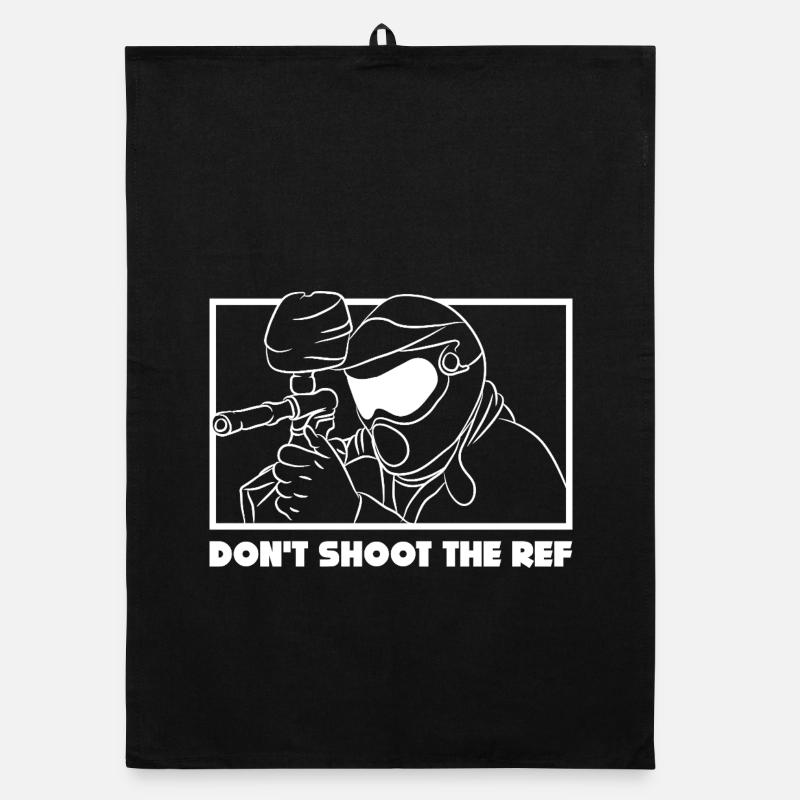 Don’t Shoot the Ref - Design de paintball amusant Torchon bio