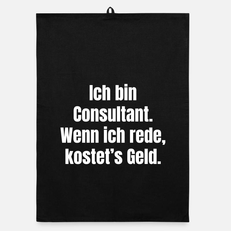 Berater Spruch Kostet Geld Organic Geschirrtuch