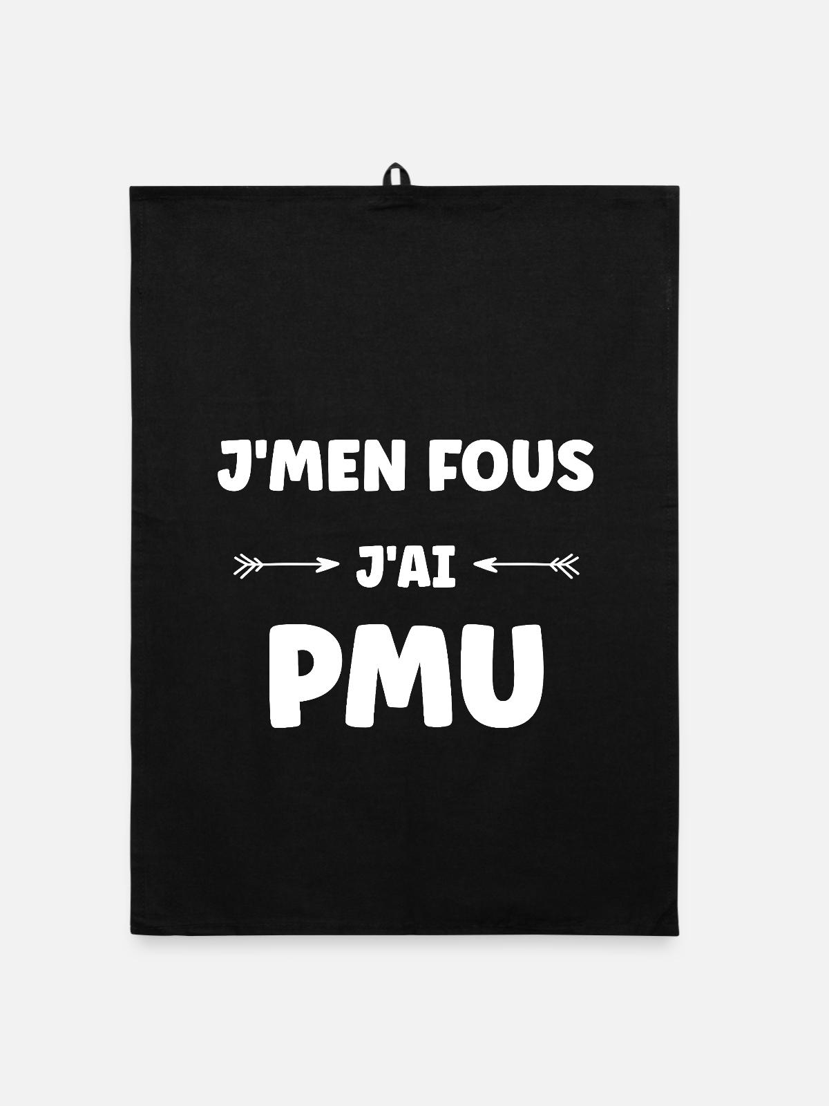 PMU-Humor - Organic Geschirrtuch - Schwarz - Vorne