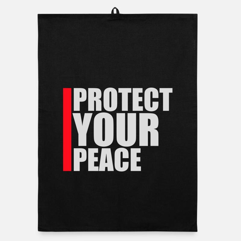 Protect Your Peace Mental Health Mindfulness Organic dish towel