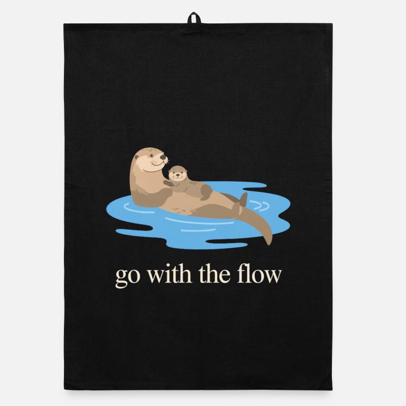 Nimm das Flow Otter Duo Organic Geschirrtuch