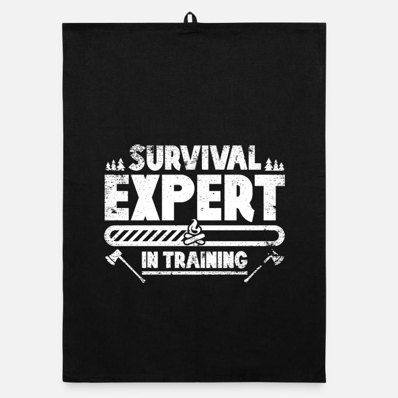 Bushcraft Survival Expert in Training Organic dish towel