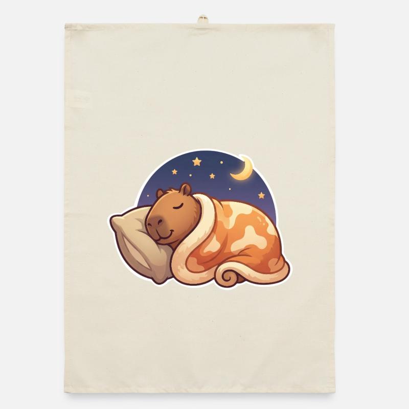 Capybara Sleeping Torchon bio