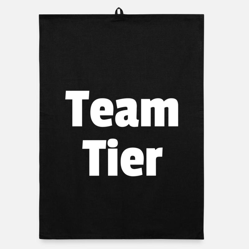 Team Tier - Organic dish towel - black