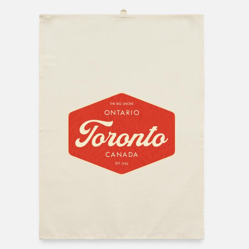 Panneau rétro de Toronto Torchon bio