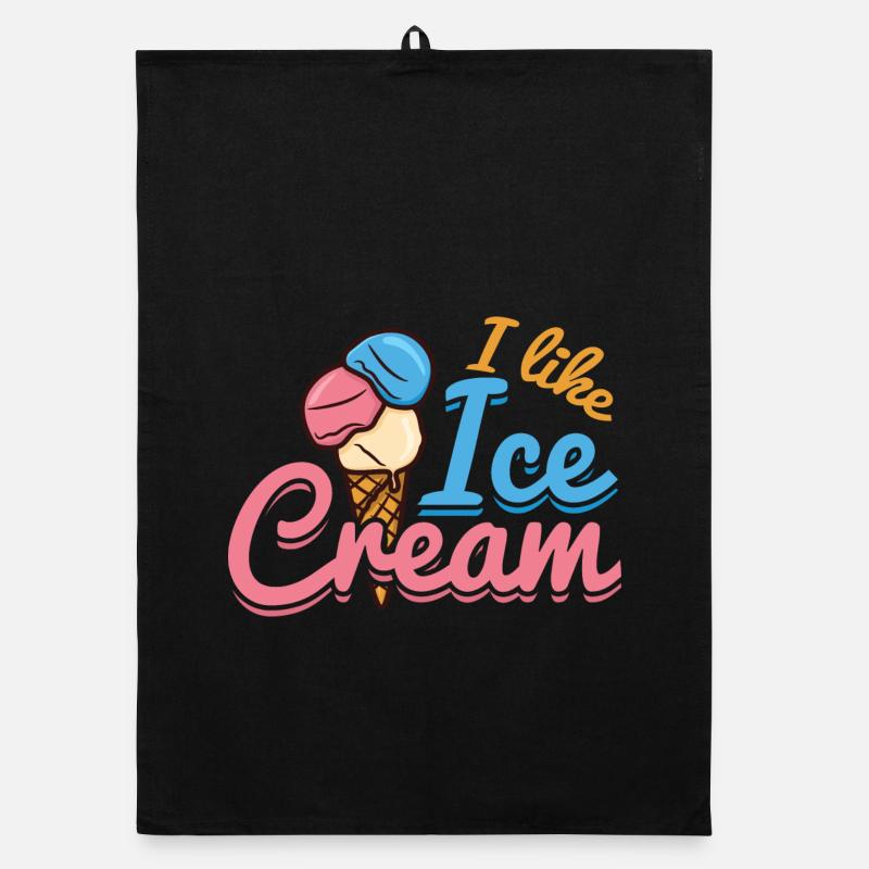 Amour de la crème glacée Torchon bio