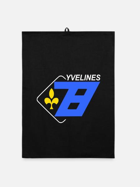 Yvelines - Organic dish towel - black - Front