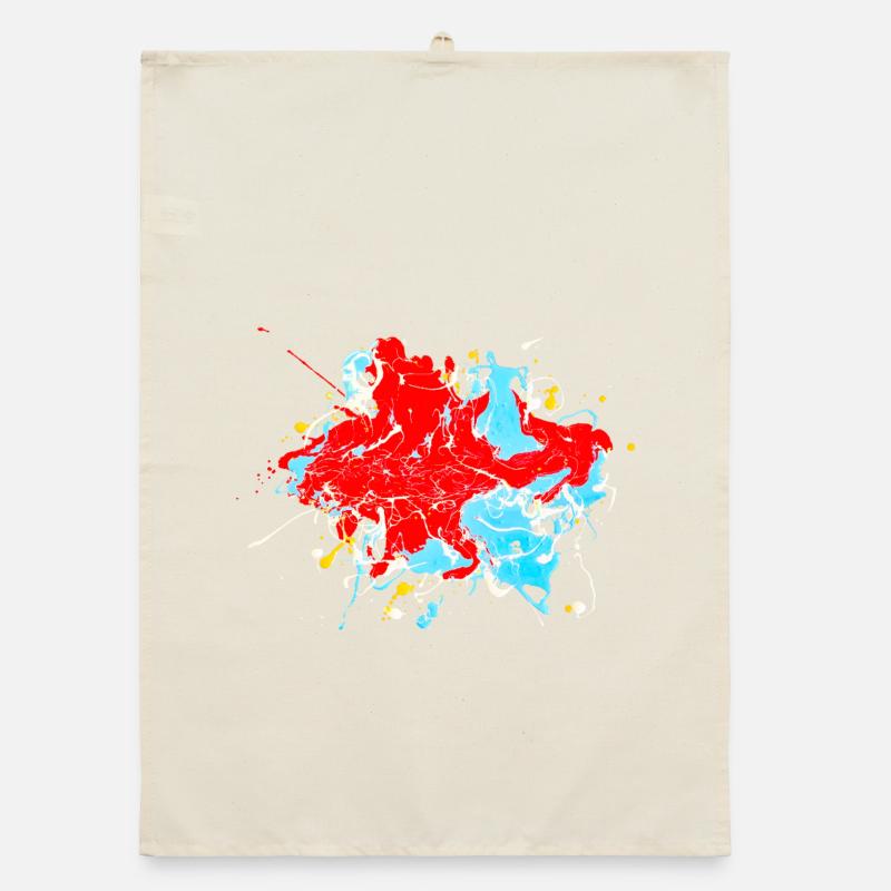 Redlightblue.Splash Organic dish towel
