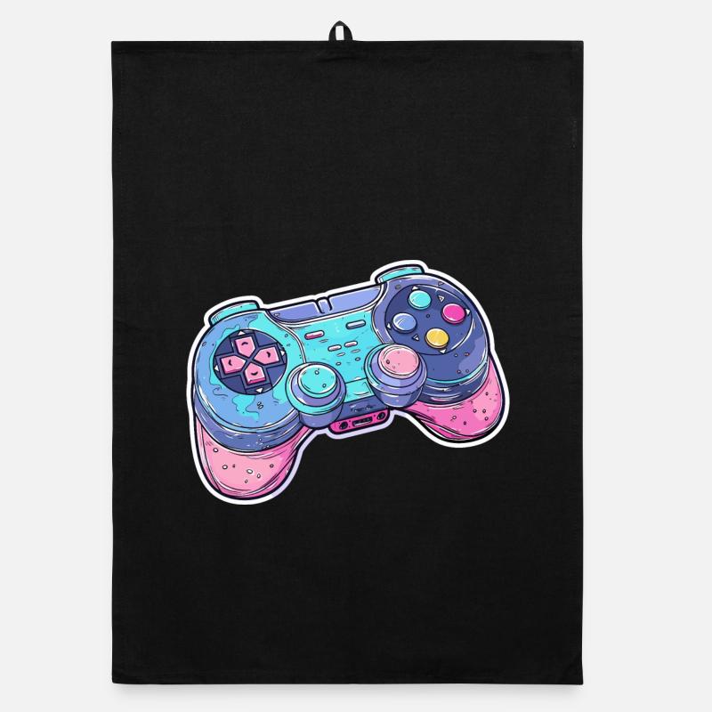 Graphismes de manette de jeu Torchon bio