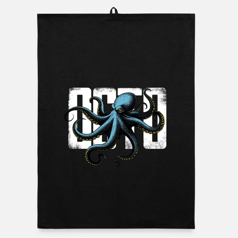 Stilisierter Oktopus Organic Geschirrtuch