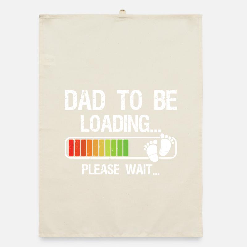 Expecting Dad Shirt Gift for Dad-To-Be Loading Organic Geschirrtuch