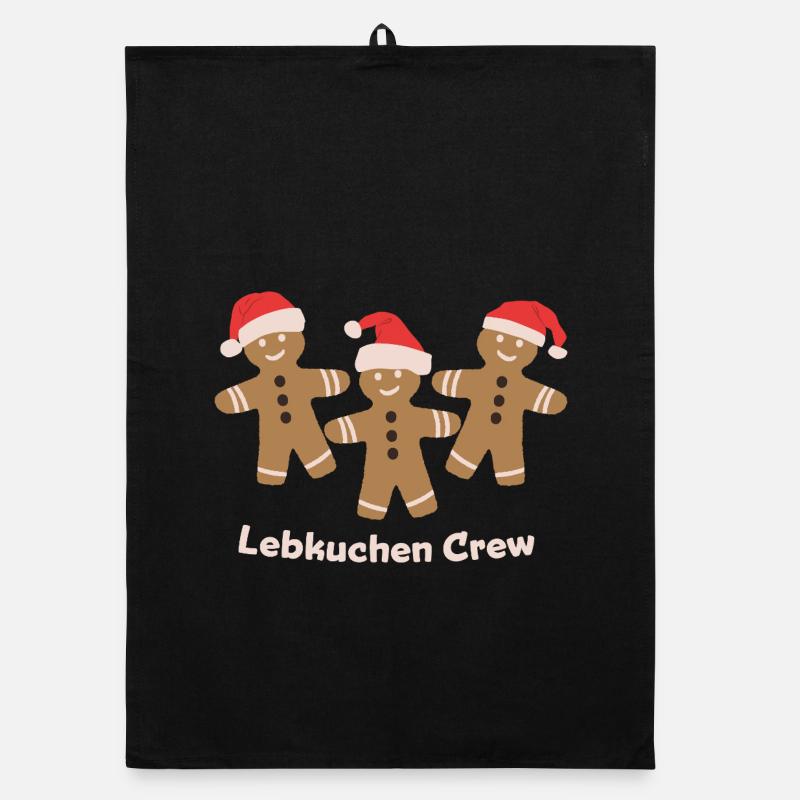 Boulangerie de Noël Gingerbread Crew Torchon bio