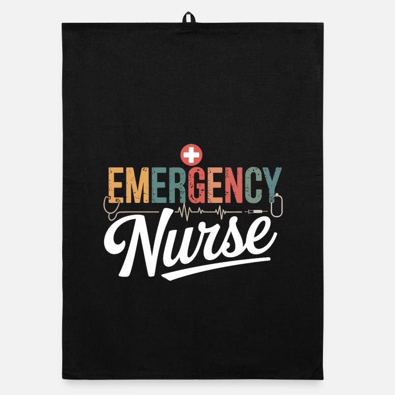 Emergency Nurse Emergency Design Organic dish towel