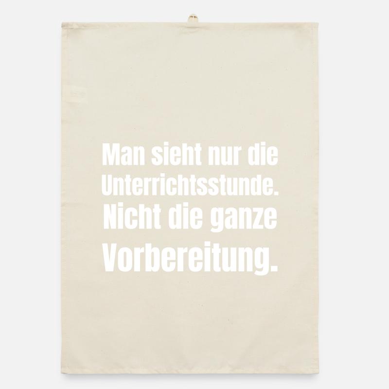 Seulement la leçon, pas la préparation Torchon bio