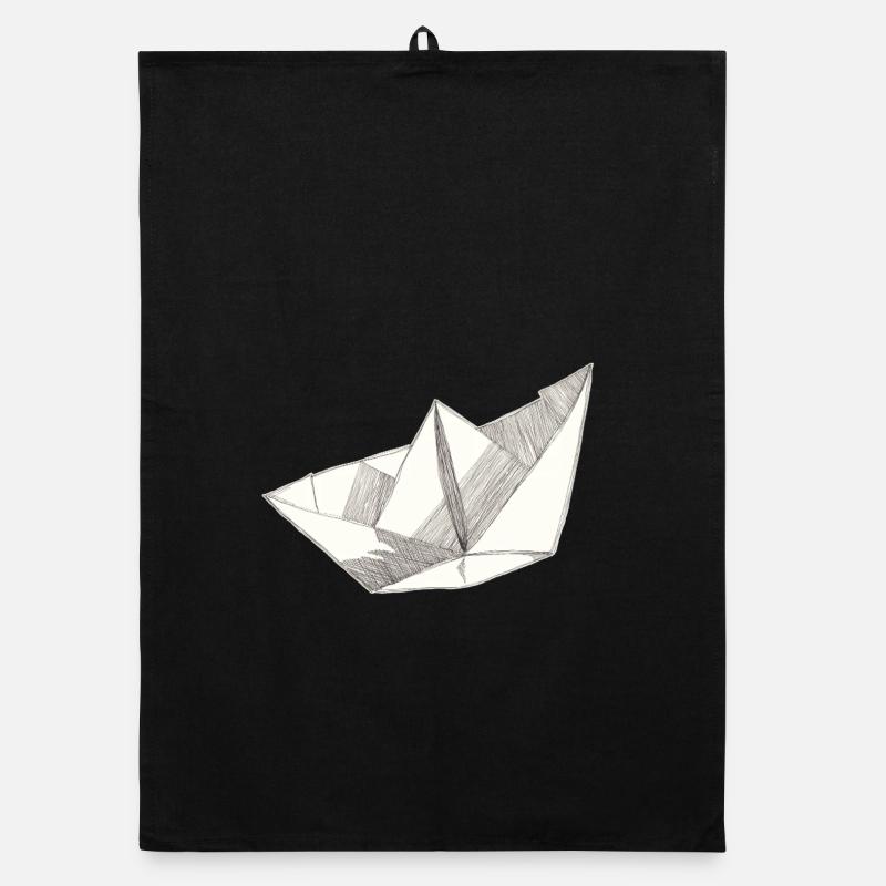 Papierschiff Organic Geschirrtuch
