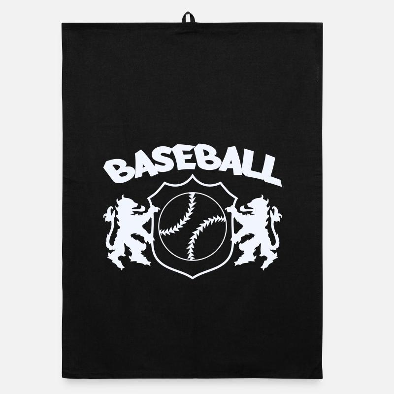 Baseball Crest Organic dish towel