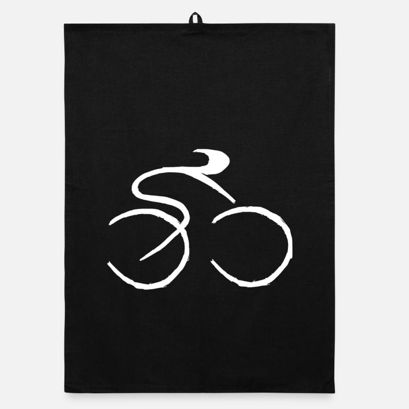 Cycling - Organic Geschirrtuch - Schwarz