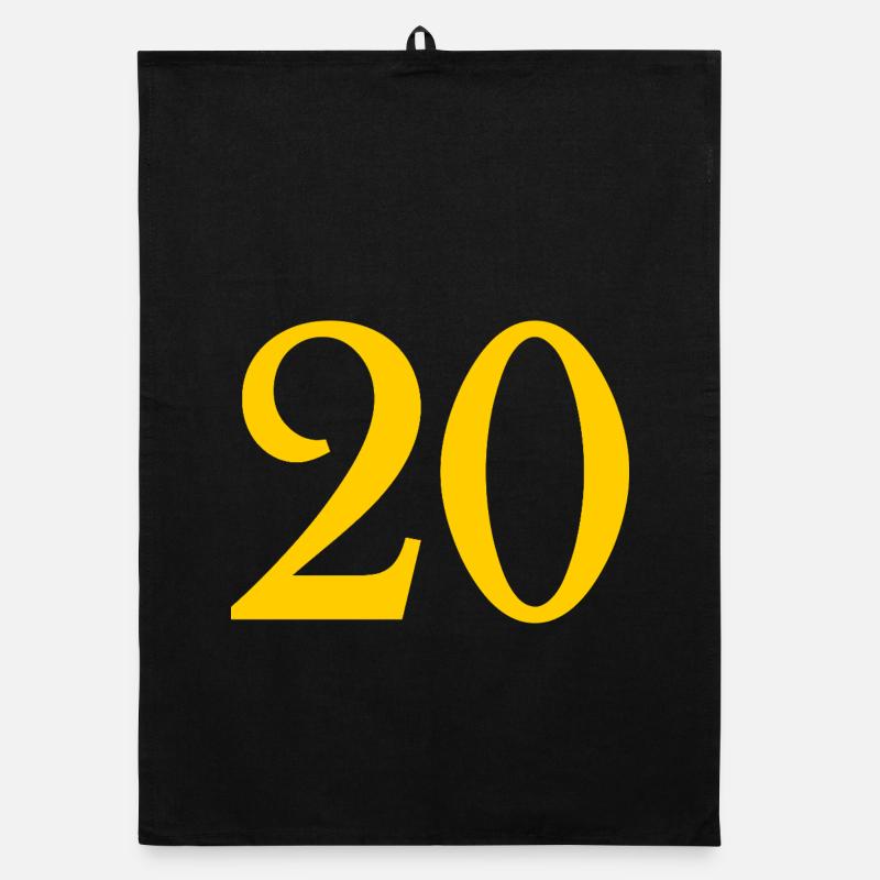 20. 20e ANNIVERSAIRE. ANNIVERSAIRE 20 ANS. 20 ANS. Torchon bio
