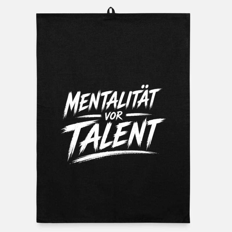 Mentality before talent Organic dish towel