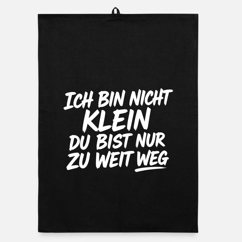 Ich bin nicht klein du bist zu weit Organic Geschirrtuch