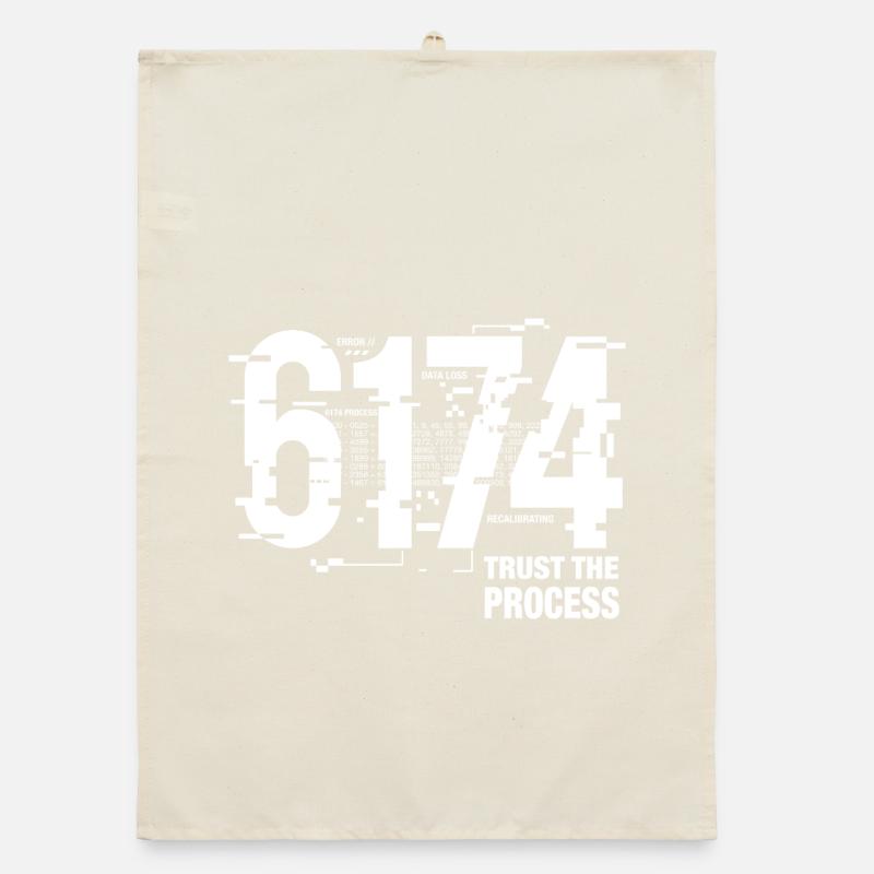 6174 Kaprekar Constant Glitch Math Organic dish towel