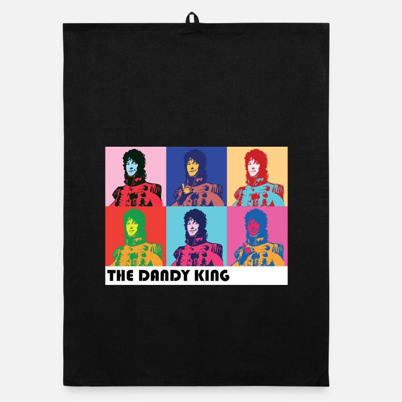 Dandy King Pop-Art-Porträt Organic Geschirrtuch