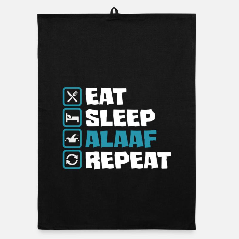 Eat Sleep Alaaf Repeat Carnival Cologne Costume Torchon bio
