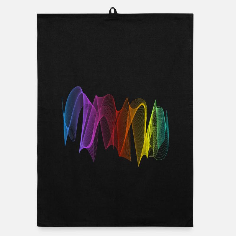 Lignes abstraites Design 07 Torchon bio