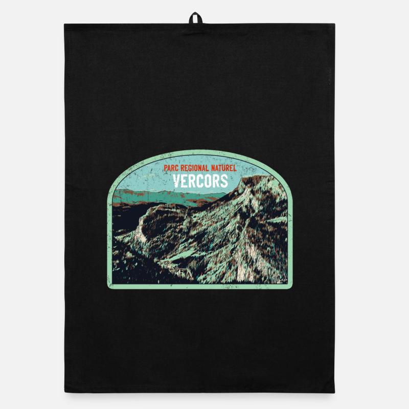 Illustration originale Parc Régional Vercors Torchon bio