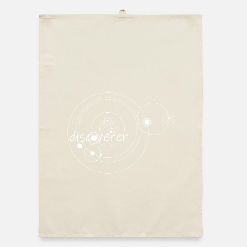 Discoverer (white) Organic dish towel