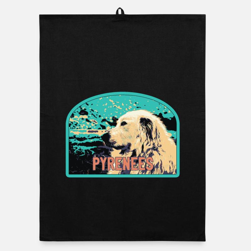 Écusson Chien Berger Pyrénées : Compagnon Montagne Torchon bio