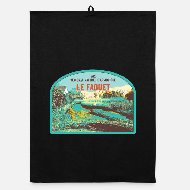 Écusson Paysage Faouet : Nature Bretonne Torchon bio