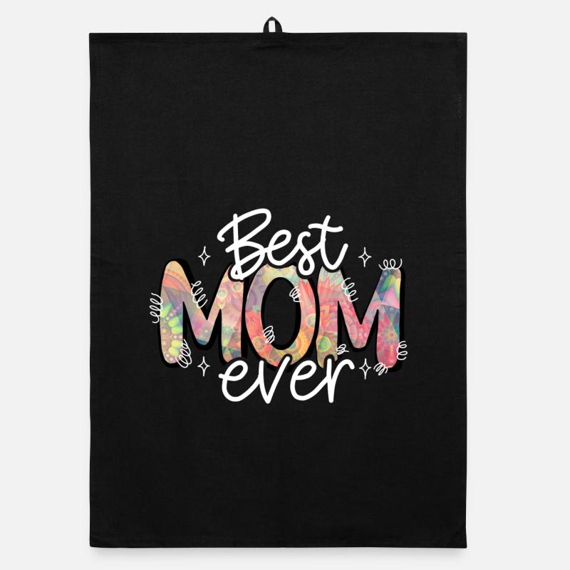 geschenk muttertag liebe mama best mum ever Organic Geschirrtuch