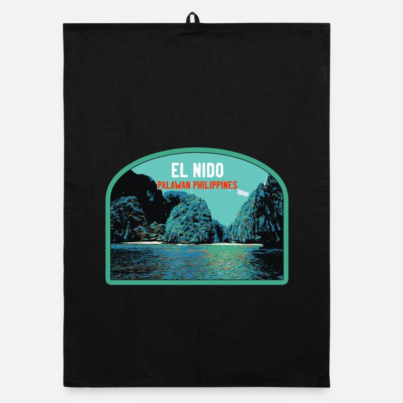 El Nido, Palawan, Philippines, Amazing Cliffs Organic dish towel
