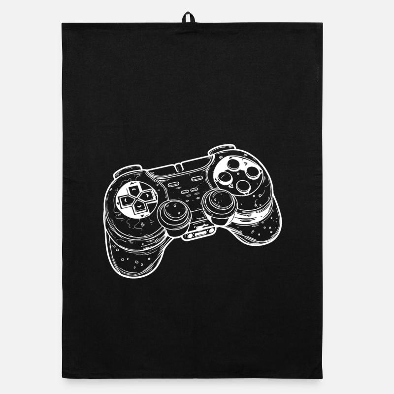 Dessin de manette de jeu vidéo Torchon bio