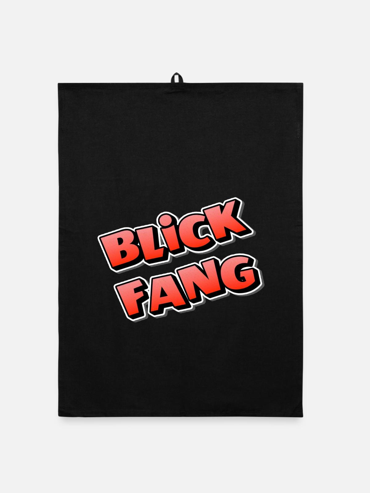 BLICK FANG - Organic Geschirrtuch - Schwarz - Vorne