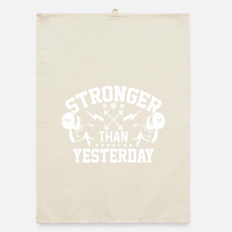 Stronger Than Yesterday Organic dish towel