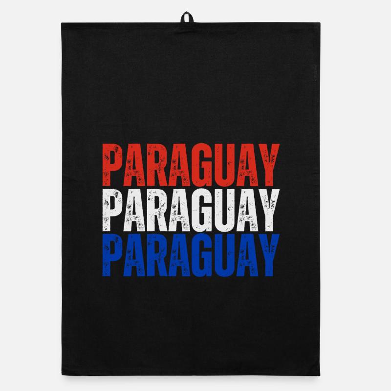 Fierté paraguayenne, drapeau paraguayen Torchon bio