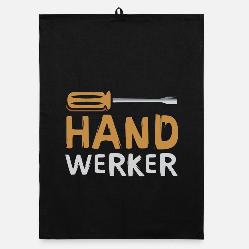 Lettrage d’artisan avec tournevis Torchon bio