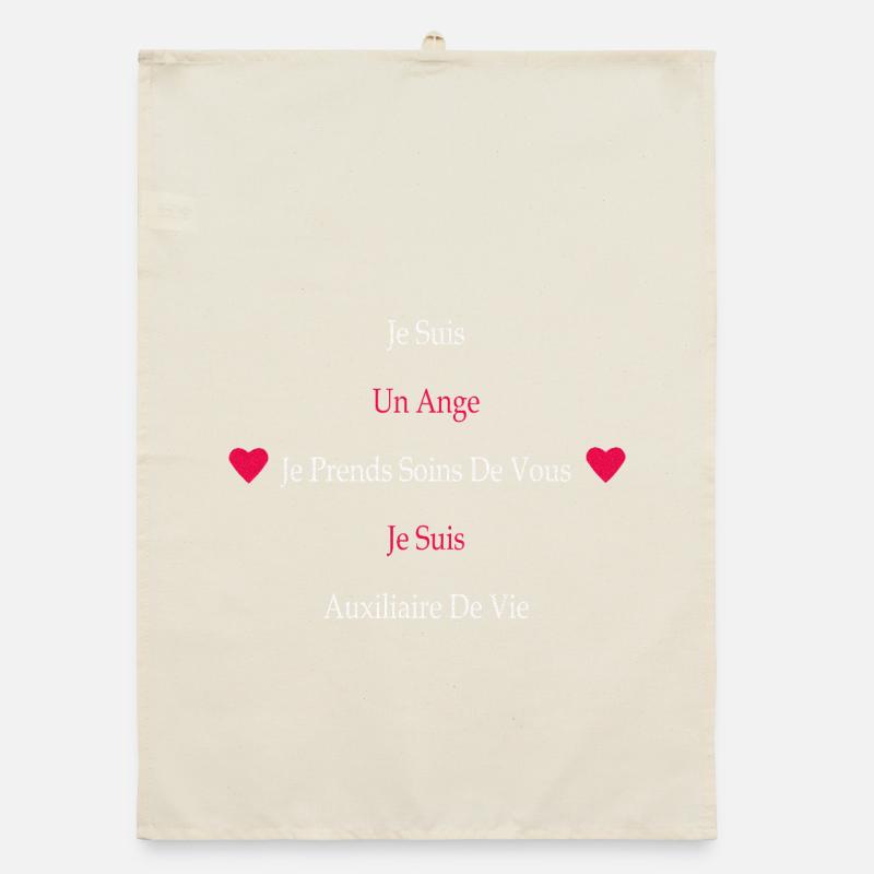 Ich bin ein Engel, ich bin ein Lebensarbeiter Organic Geschirrtuch