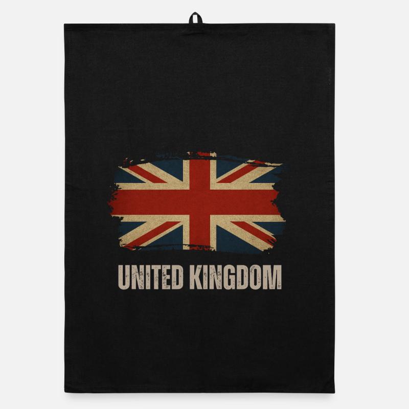 Drapeau du Royaume-Uni, héritage britannique Torchon bio