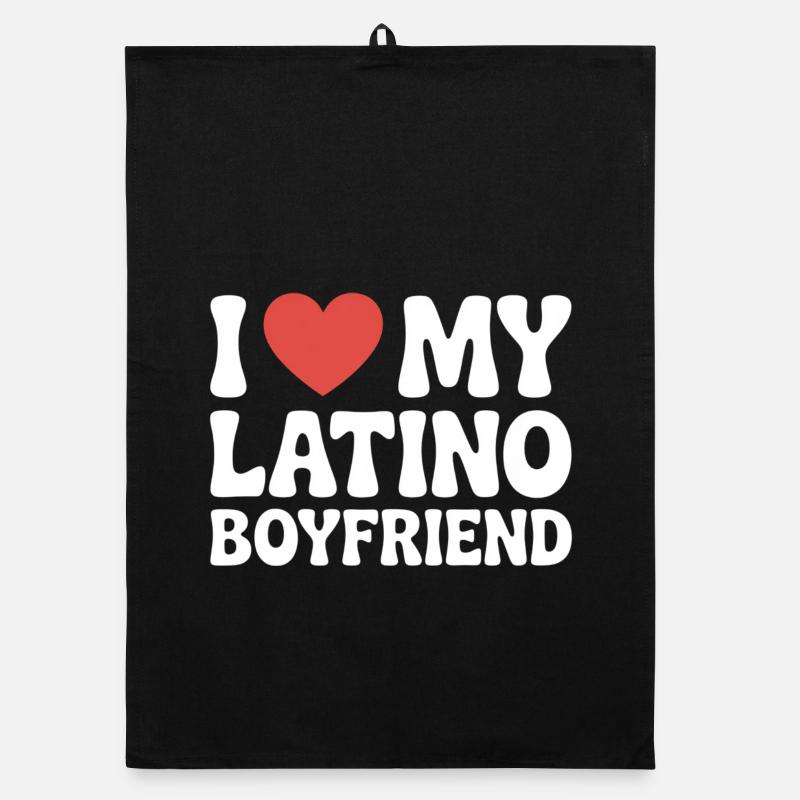 J’adore la Saint-Valentin de mon petit ami latino Torchon bio
