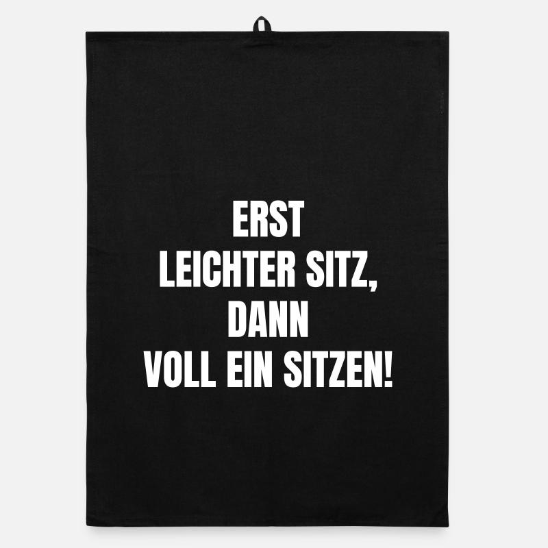 Erst Leichter Sitz Dann Voll Ein Sitzen Organic dish towel