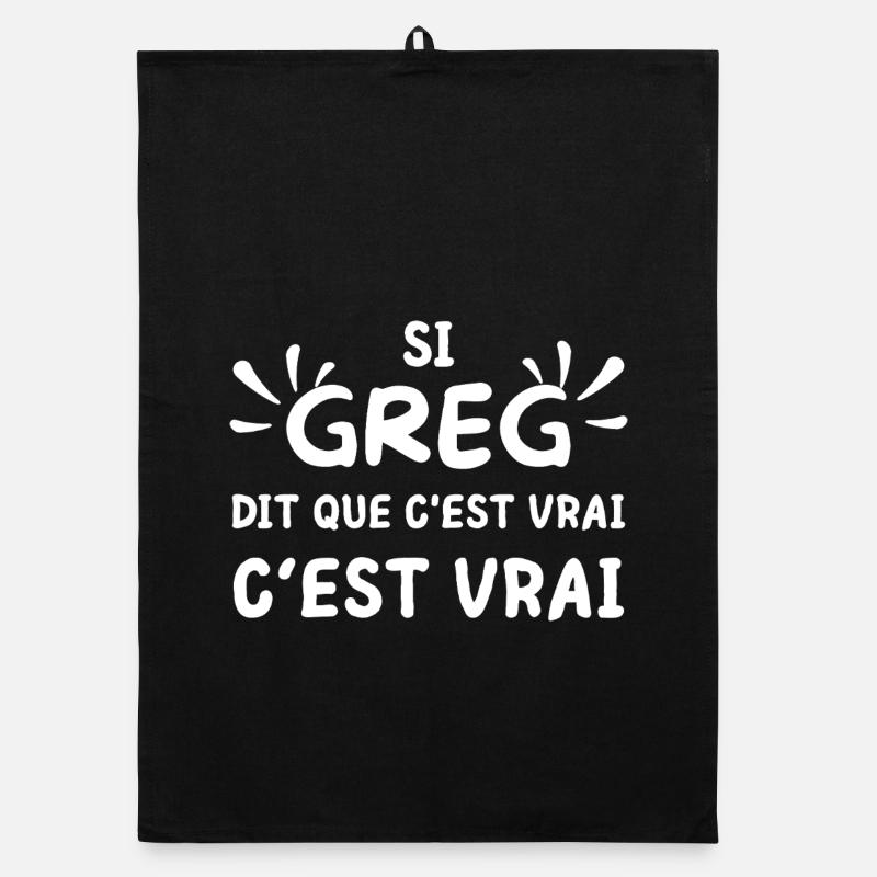 Humorous if Greg says it's real name Organic dish towel