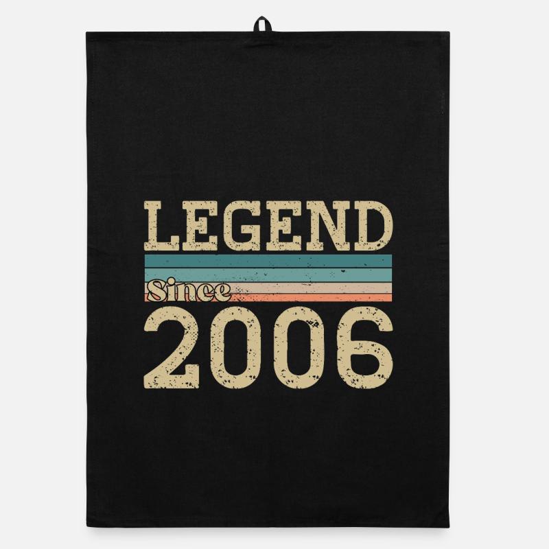 Legend since 2006 Anniversary 2006 Vintage Organic dish towel