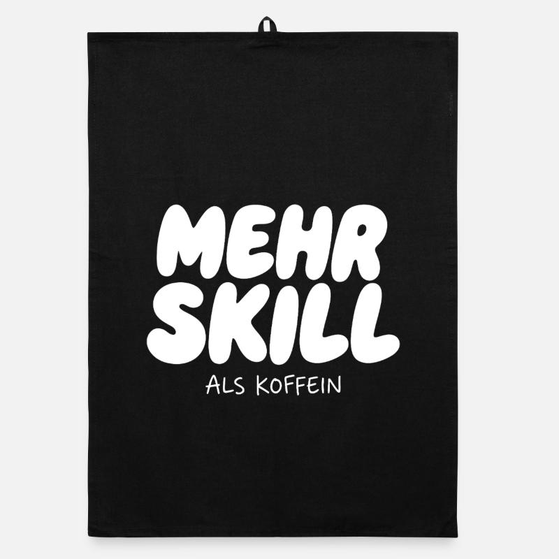Mehr Skill als Koffein Organic Geschirrtuch