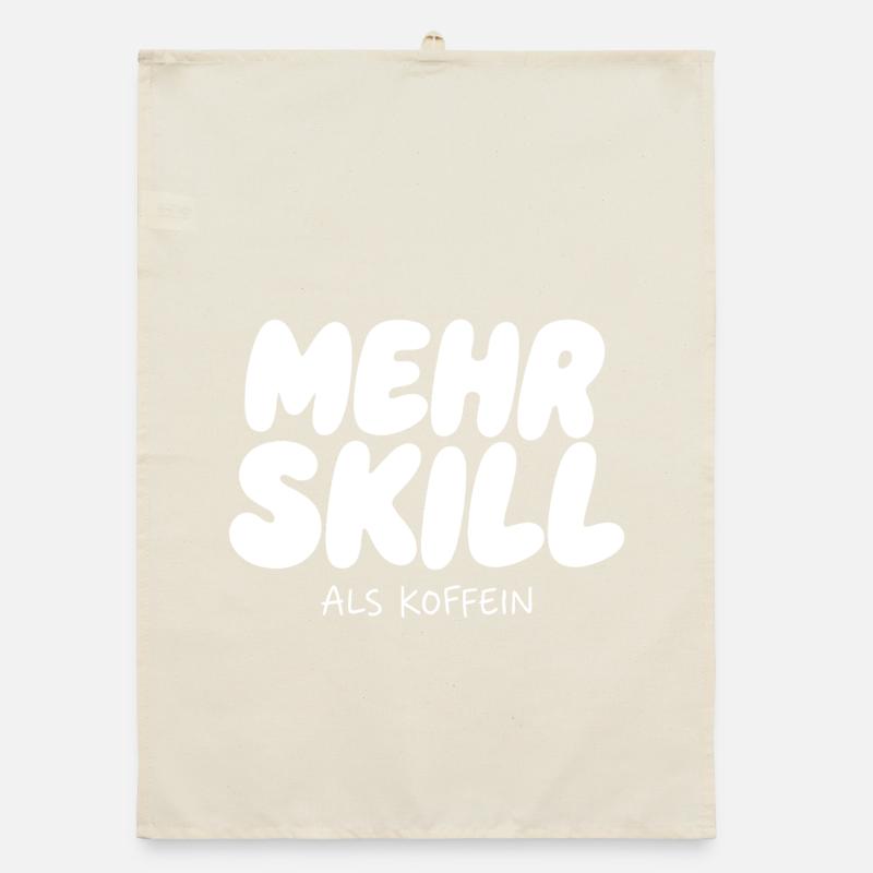 Plus de compétence que de caféine Torchon bio