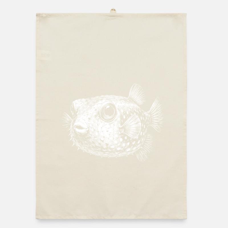 Kugelfisch Organic Geschirrtuch