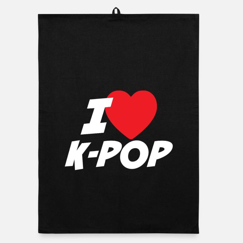 Ich liebe K-Pop Organic Geschirrtuch